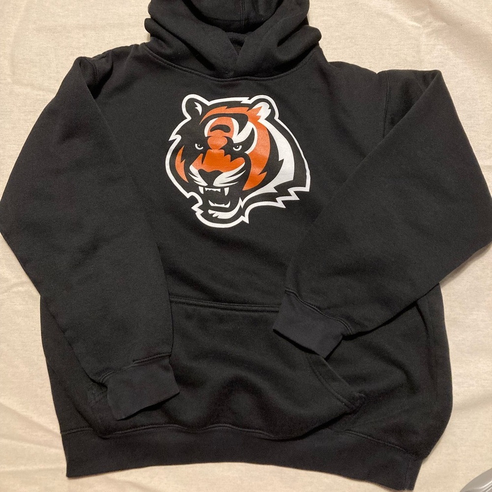 Kids Bengals Hoodie, Black Size L-14/16
